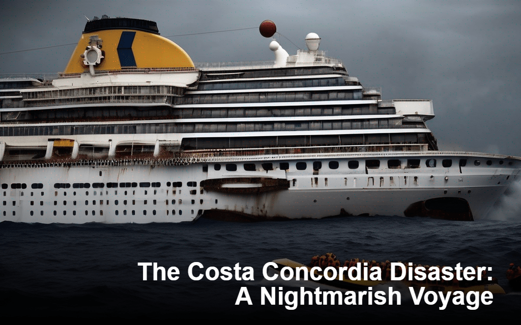 The Costa Concordia, the world's largest Italian cruise ship,
